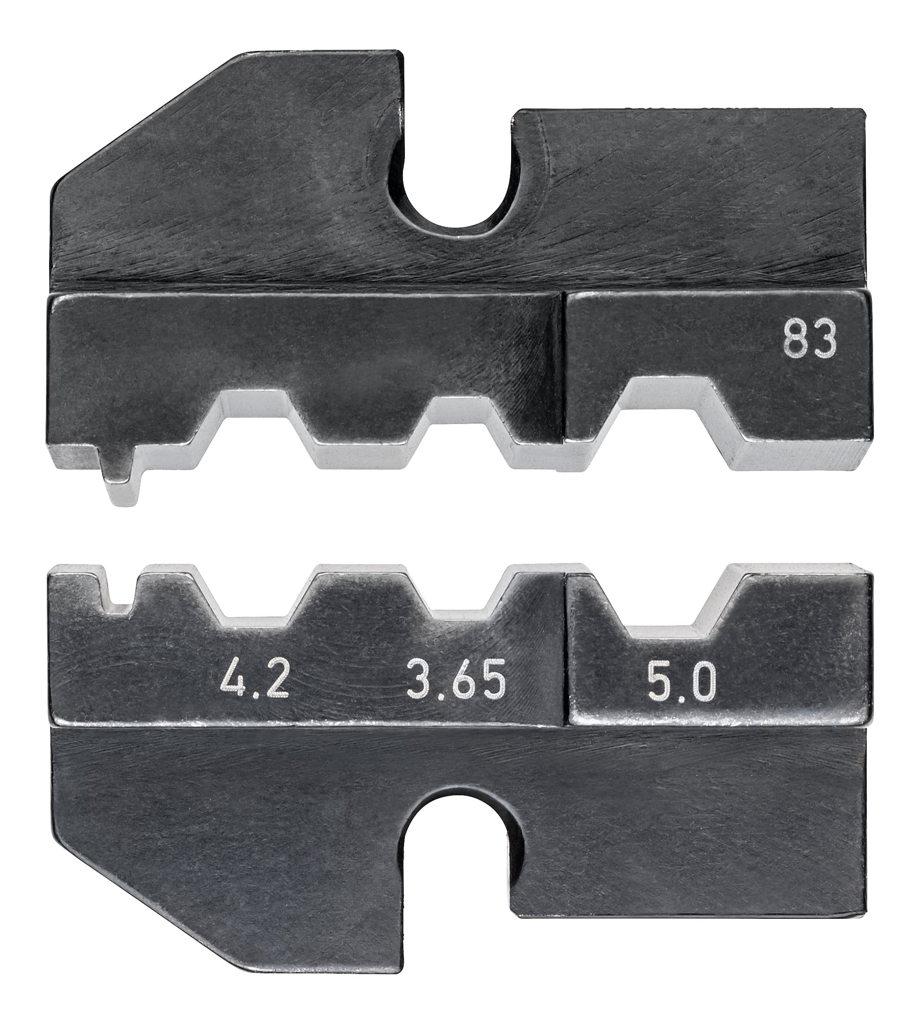 97 49 83 Crimping Die, 3.65 mm, 4.2 mm, 5 mm SW/4.3 mm, 5.4 mm, 6 mm Sleeve, Ball Bearing Steel
