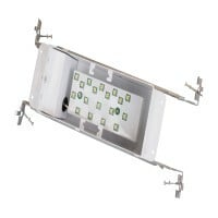 15803L Step Light,) LED Lamp, 120 V AC, White Powder Coated Housing