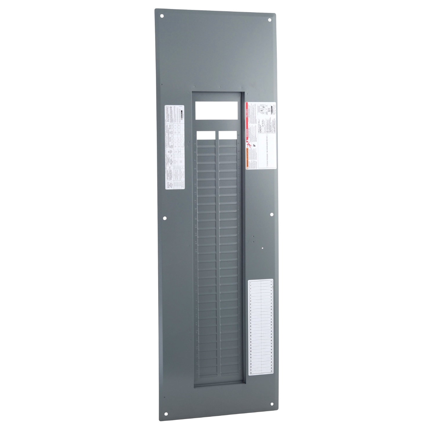 Replacement cover, Homeline, for 60 space load center, combination flush and surface, gray