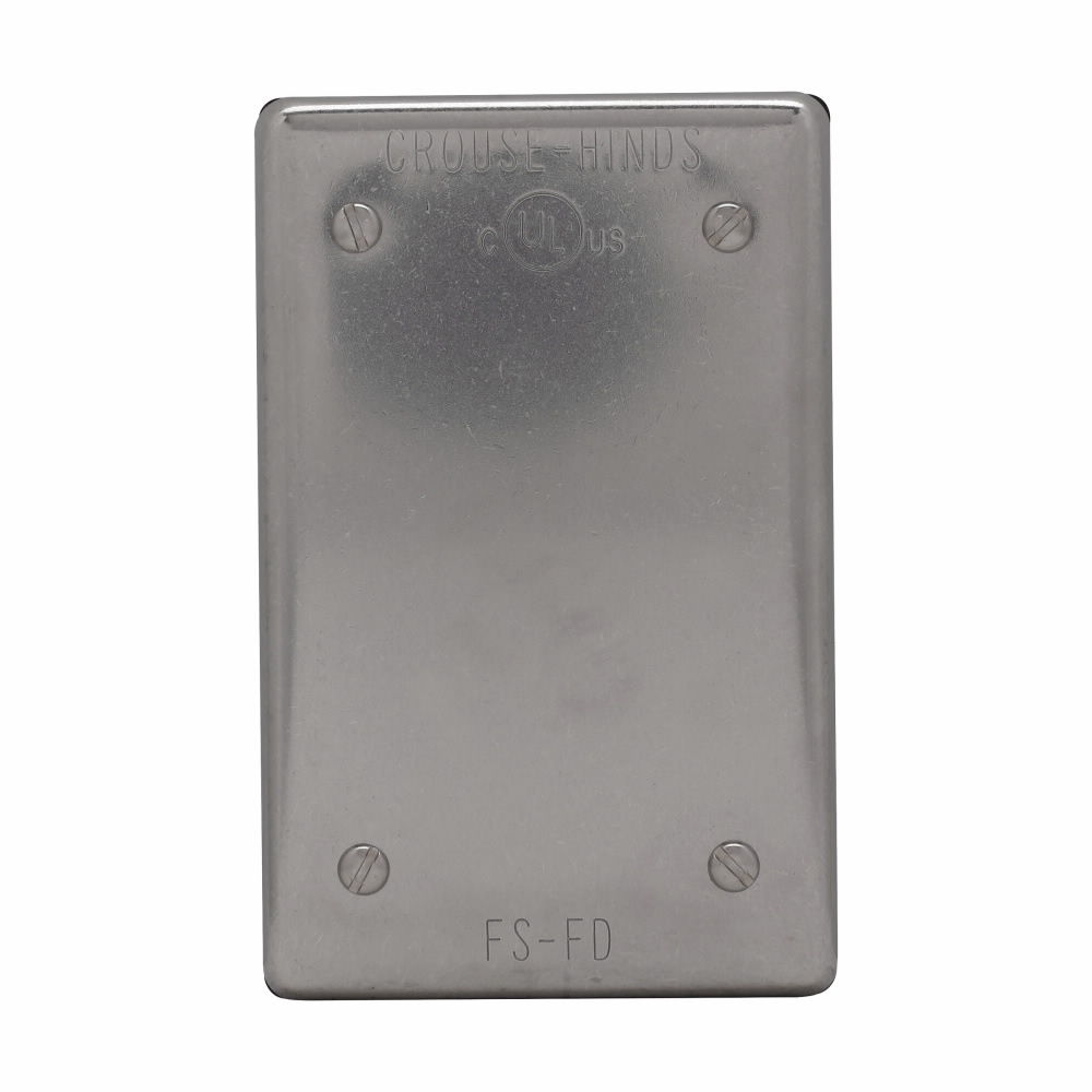 DS7000BF Device Box Cover With Gasket, Blank Cover, Stainless Steel