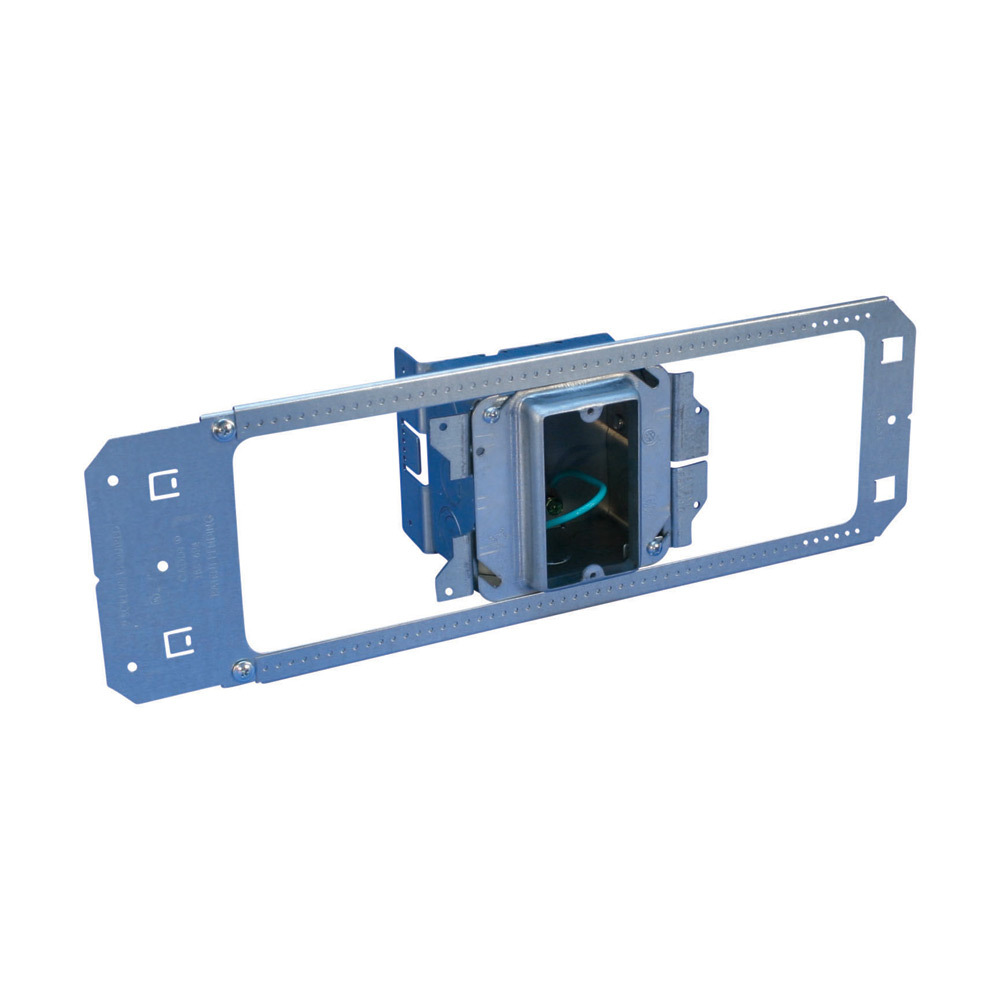 nVent CADDY All-in-One Between-Stud With Removable Mud Ring, Single Box, 1 Gang, w/Ground, 5/8 Drywall, 2 1/2