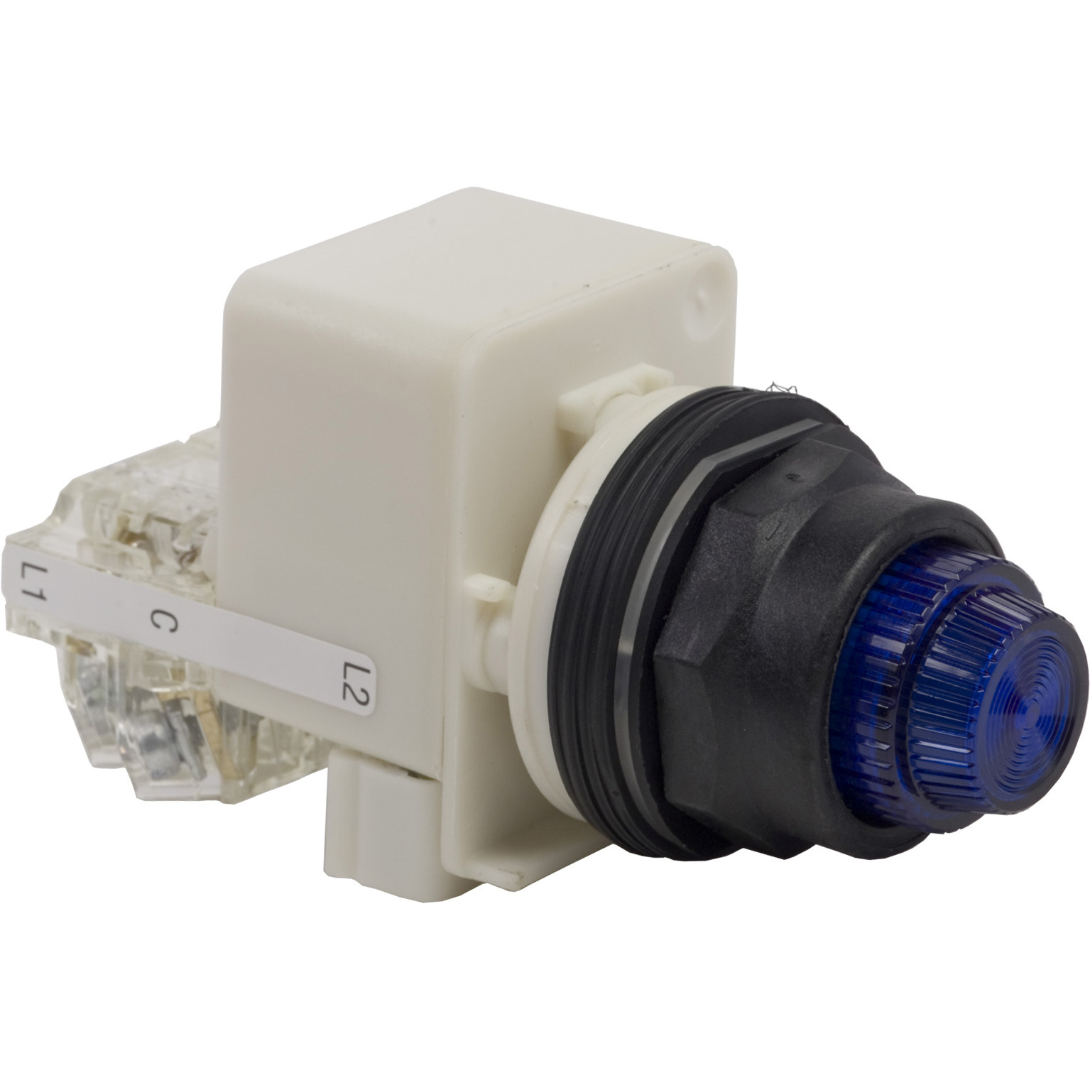 9001SKT38LLL31 Harmony Type SK Corrosion-Resistant Pilot Light, 120 V AC/DC, 1.4 VA, Fresnel/Round Lens, Panel Mount