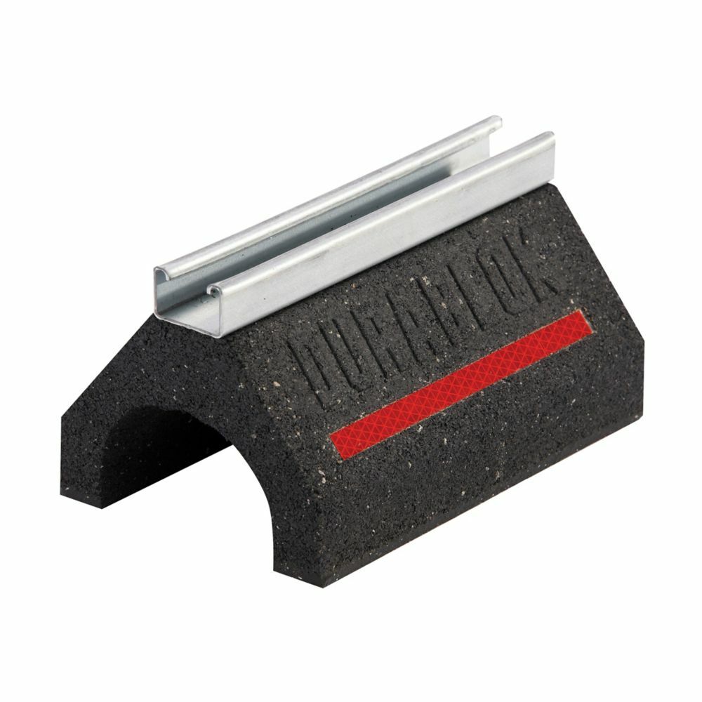 DB40 Dura-Blok DB Series Rooftop Support Base With B44 Channel, 41.4 in L x 6-1/8 in W, Rubber