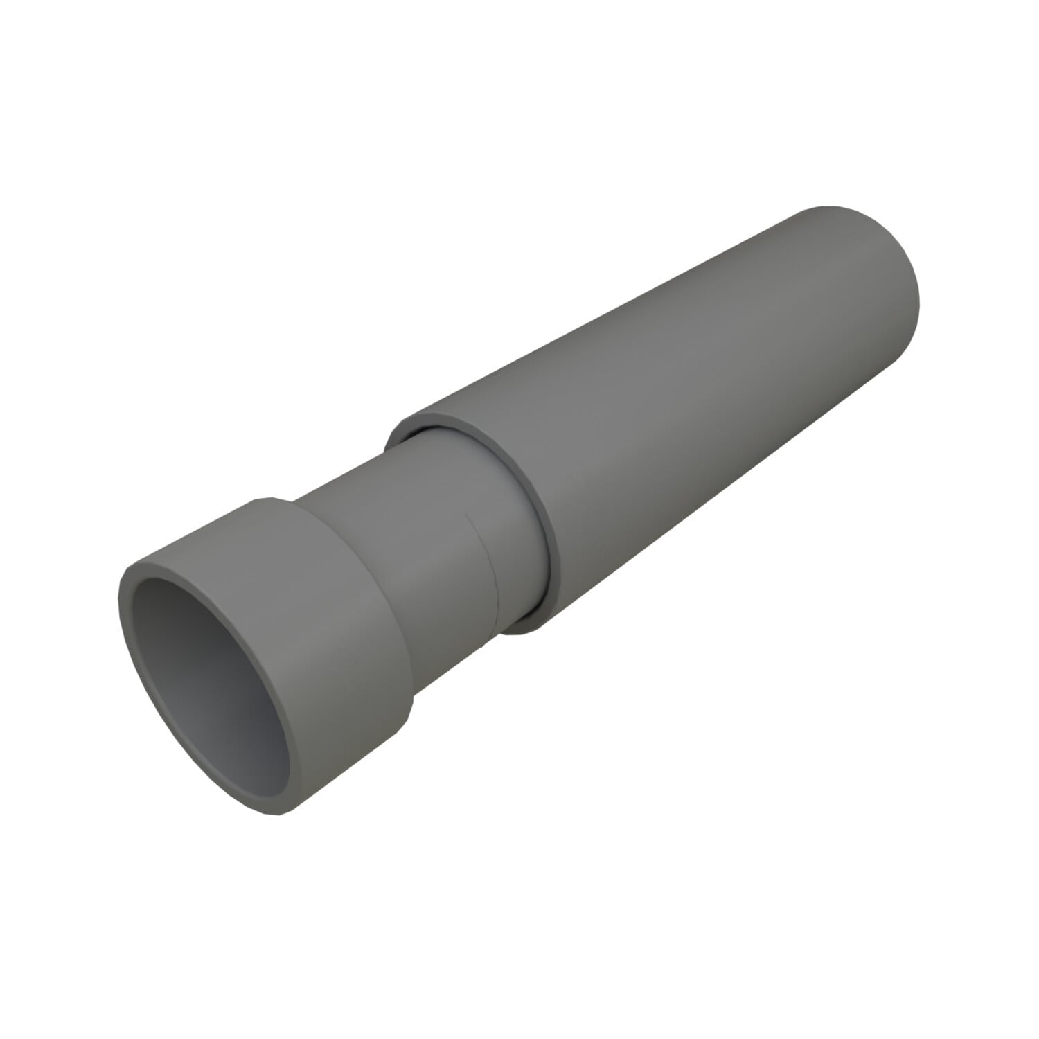 789656 2-Piece Straight Expansion Coupling, 5 in, For Use With PVC Fitting, PVC