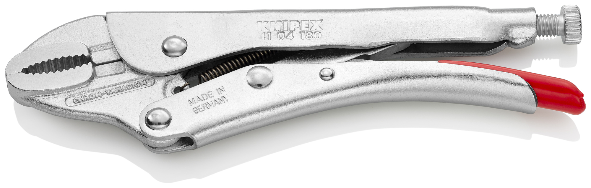 Grip Pliers-Round Jaws, 7 1/4 in., Bare Handles