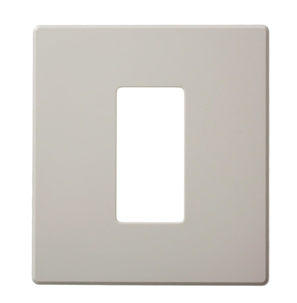 AWP0F-1G Renoir AWPO Wall Plate, 1 Gangs, 4.7 in W x 5.15 in H, Gray