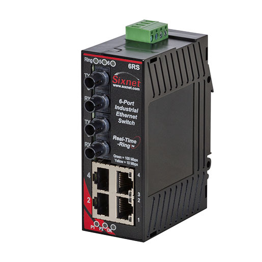 SL-6RS Ethernet Ring Switch with Monitoring, ST 4km