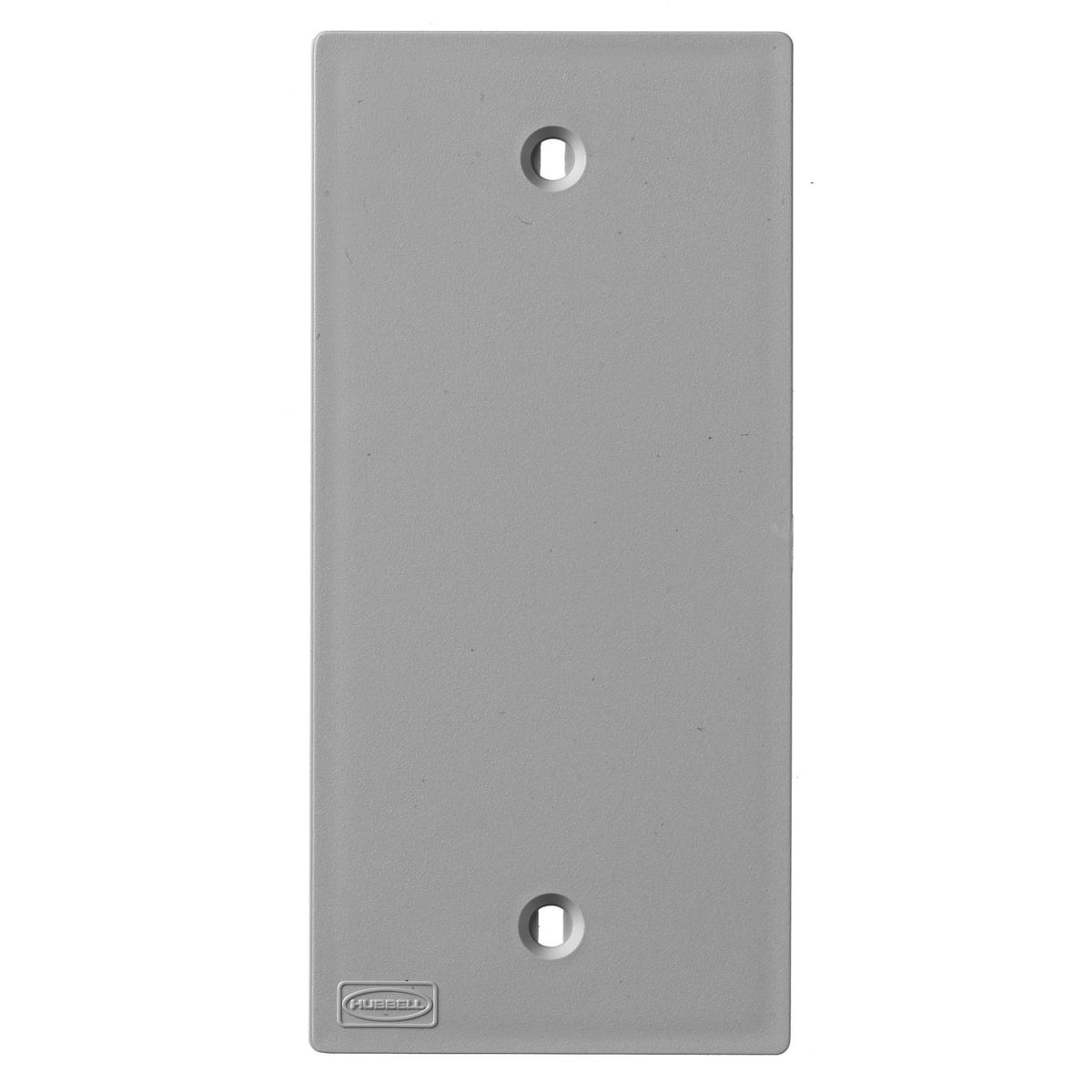 KP14GY KP Series Blank Non-Metallic Standard Faceplate, For Use With PlugTrak PT1/PP1/PL1/PW1/PW2/PB2/PB3/PS3 Raceways, Plastic, Gray