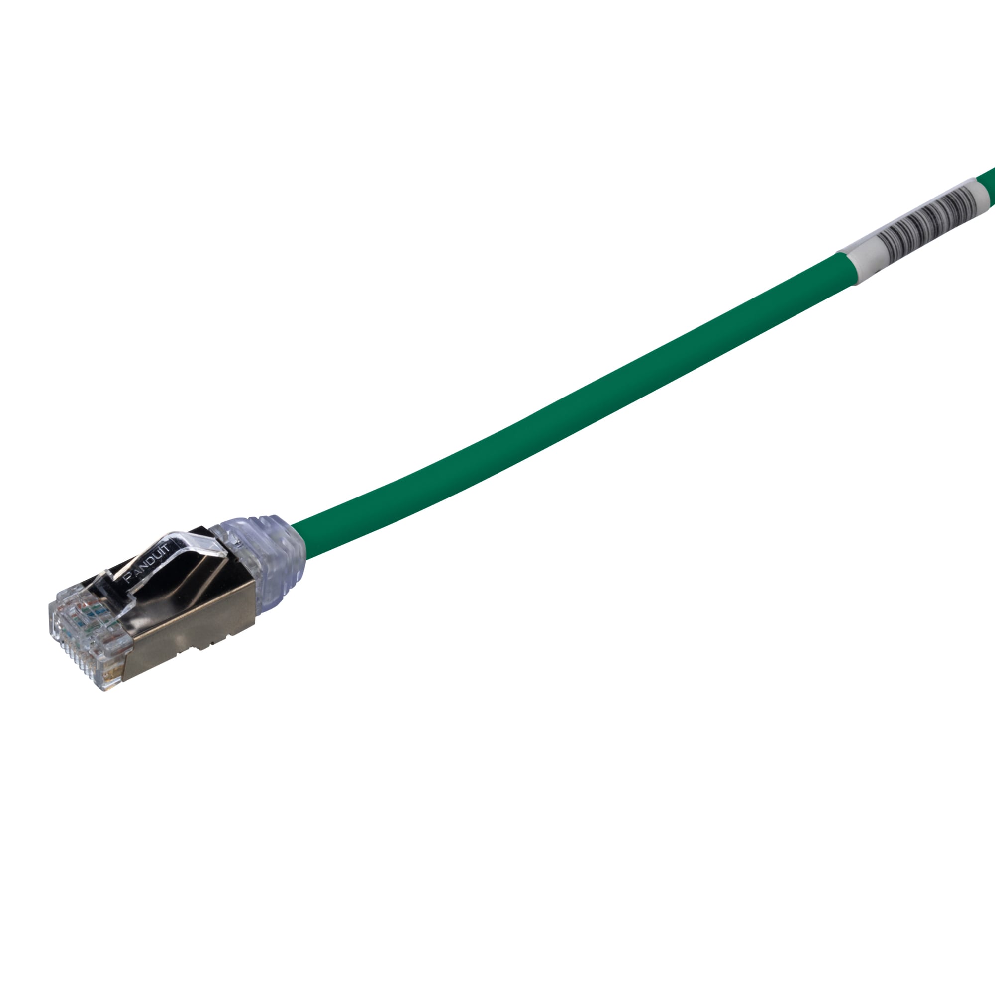 Cat 6A 28 AWG Shielded Patch Cord, 3 m, Green