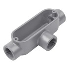 3 inch Threaded Die Cast Aluminum Conduit Body, T-Style. For Use with Rigid/IMC Conduit.