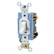 1203-2W 3-Way Self-Grounding AC Quiet Toggle Switch, 120/277 V AC, 15 A, 1/2, 2 hp Power Rating