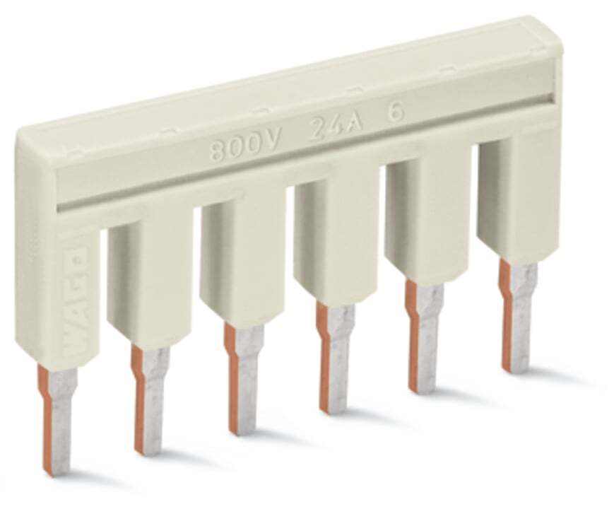 2002-406 Push-In Insulated Jumper Bar, 0.748 in H x 1.161 in W x 0.161 in D