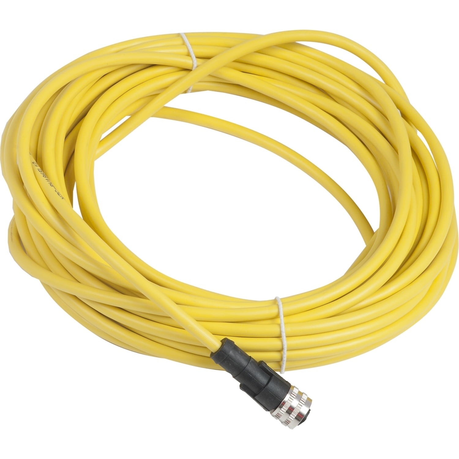 XZCPV1865L10 OsiSense XZ Screw-On Pre-Wired Connector, 250 V AC/300 V DC, 3-Pin 1/2-20 UNF Jack End Connection, 10 m L, 0.34 sq-mm Conductor, PVC
