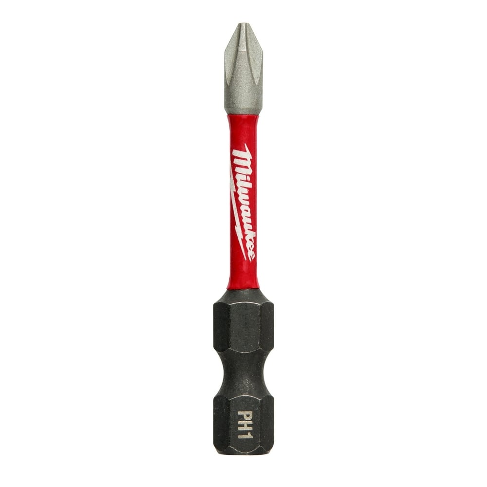 48-32-4461 Shockwave Impact Duty Impact Power Bit, #1 Phillips Point, 2 in OAL, 1/4 in, Alloy Steel