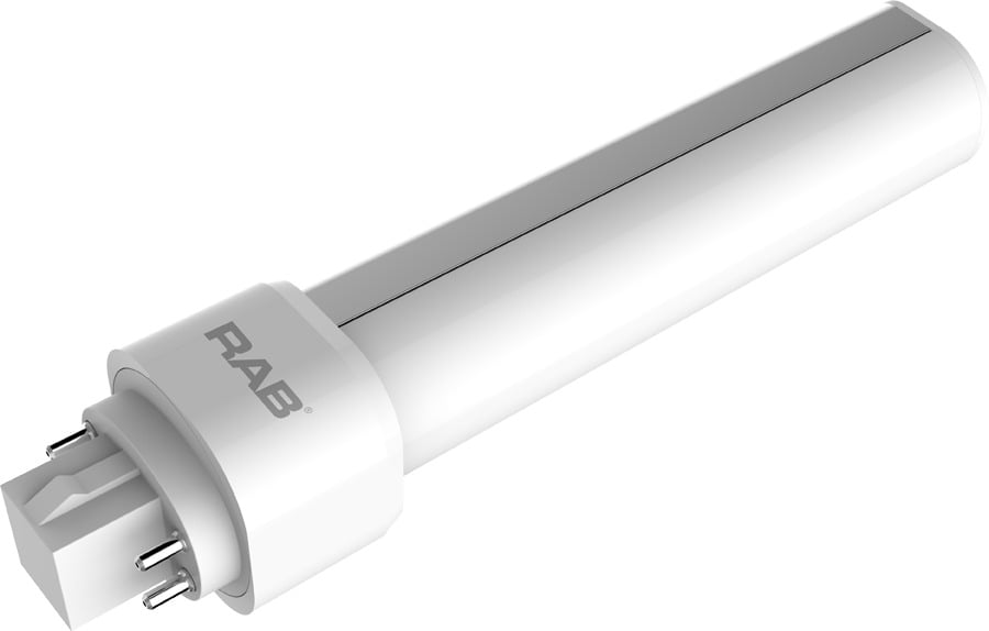 PLC-9-H-830-DIR Type A Compact Non-Dimmable Horizontal Plug and Play LED Lamp, 9 W, G24q Lamp, PLC/T Shape, 950 Lumens