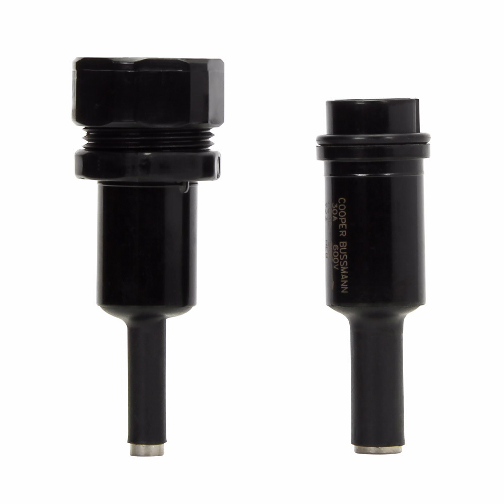 HEB-BA Tron In-line Non-Breakable Water Resistant Fuse Holder, 600 V, 30 A, 8 to 16 AWG, (2) 12 to 16 AWG Line, 6 AWG, (2) 10 AWG Load Wire, 1 Pole