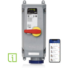 60 Amp, 240 Volt 3-Phase, 3P, 4W, LEV Series North American-Rated IEC 60309-1 & 60309-2 Pin & Sleeve Mechanical Interlock with Remote Monitoring, Industrial Grade, IP66/IP67/IP68/IP69/IP69K, Watertight, Non-Fused, Wi-Fi (no hub required).