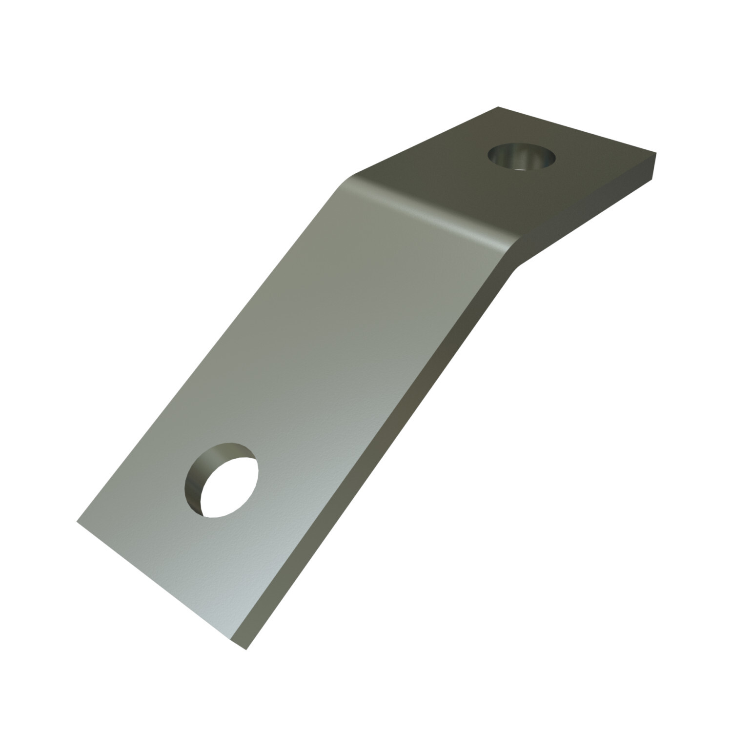 P2101-EG Channel Angular Fitting, 2 Holes, 1-5/8 in W, 30 deg Bend, HRPO Steel