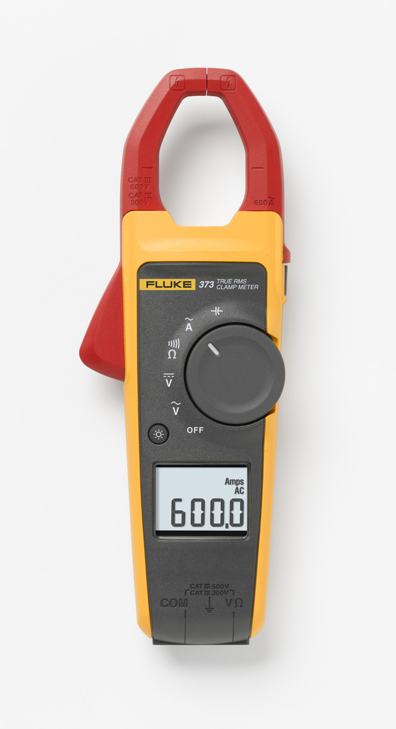 Fluke-373 True-RMS AC Clamp Meter, 600 Amp