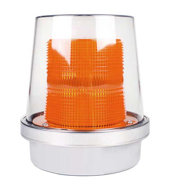90A-N5 AdaptaBeacon Light Duty Weatherproof Strobe Beacon, 120 V AC, Xenon Lamp, Amber, Surface Mounting, Specifications Met: UL 1638, cUL Listed