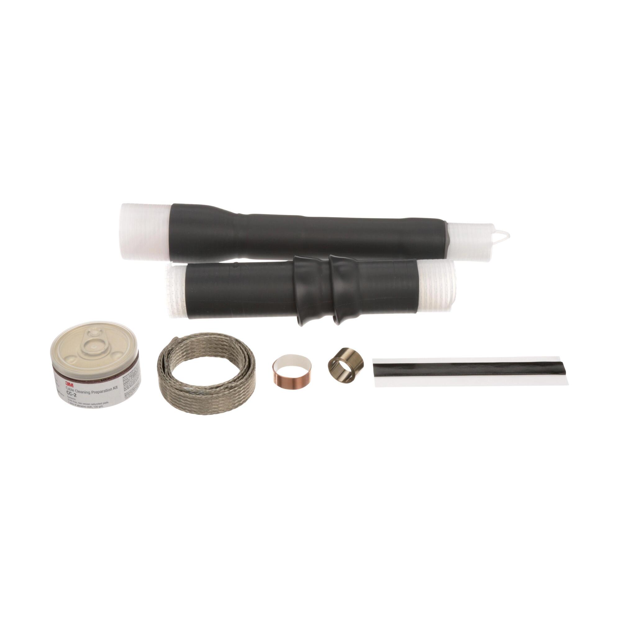 7000132761 QT-III 7620-S Cold Shrink Termination Kit, 1 Pieces, For Use With Single Core Tape Shield, UniShield and Wire Shield Power Cable, Silicone Rubber, Black