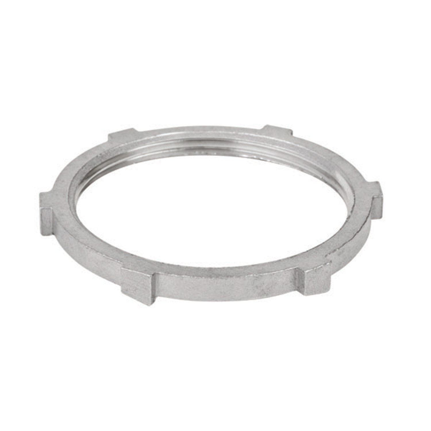 S62000LN00 Conduit Locknut, 2 in, For Use With Rigid Conduits, 316 Stainless Steel, #4 Polished
