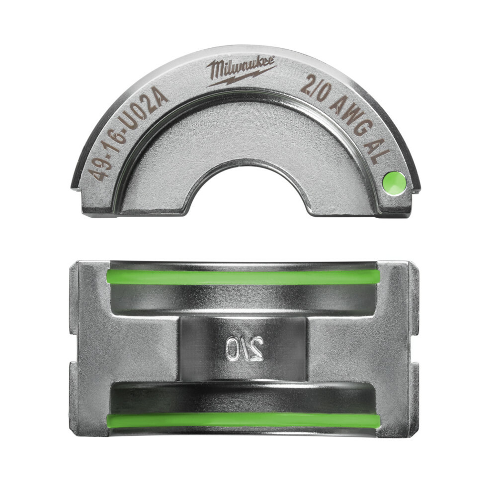 49-16-U02A M18 Force Logic U-Style Crimping Tool Die, 2/0 AWG Dual Rated Lug/Splice Cable, Aluminum