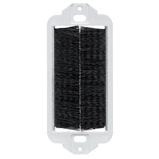 41075-DBE Decora Brush Pass-Through Insert, 1 Gang, Black