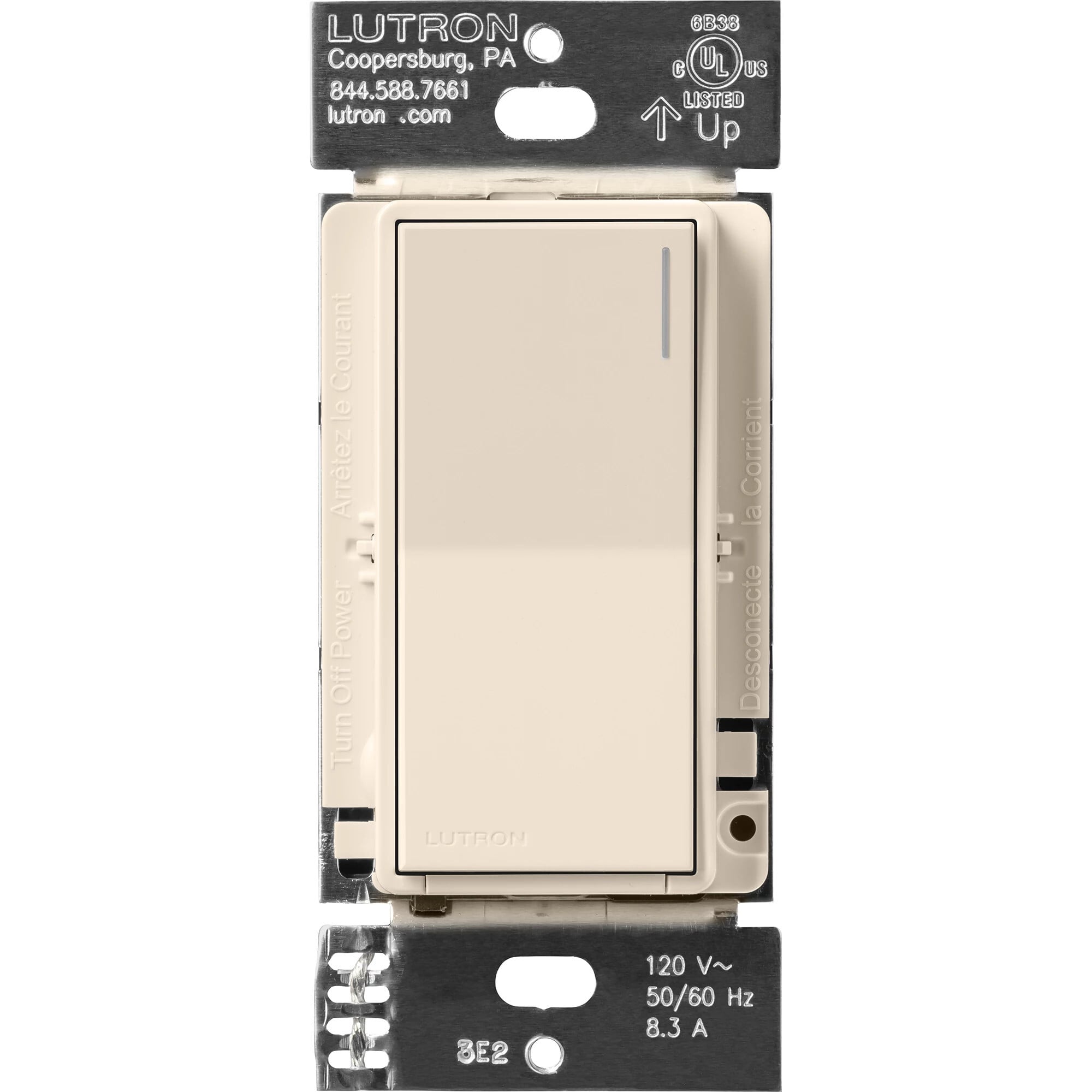 ST-RS-LA Sunnata Companion Switch for Sunnata 6 Amp On/Off Switch, Multi-Location Switching, Light Almond