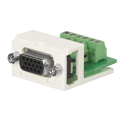 CMD15HDBLY PanNet Mini-Com D-Subminiature Module, 2 Positions, ABS Housing