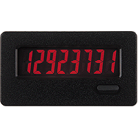 CUB7CVR0 CUB7 Electromechanical Counter, 8 Digits, LCD Display