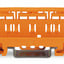 Mounting carrier - Wago (221 series) - for 6mm2 - Orange color - DIN-35 rail / Wall (screws) mounting