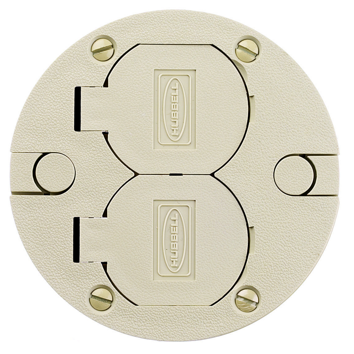 PFBRCIA PFB Fire-Rated Standard Poke-Through Cover, 3.88 in Dia, Cast Aluminum/Thermoplastic