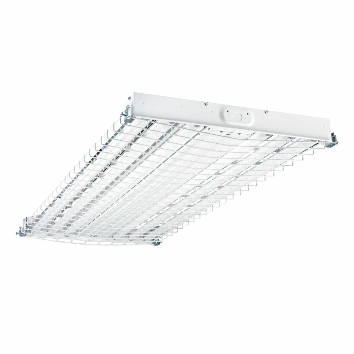 WG/HBL6-4FT-B Metalux HBL Heavy Duty Industrial Lamp Wire Guard, 49.125 in L x 5.625 in W x 24.813 in H, For Use With F-Bay HBL/HBE Series Industrial 4/6 Lamp Lighting Fixture and Fluorescent High Bay Fixture, Aluminum