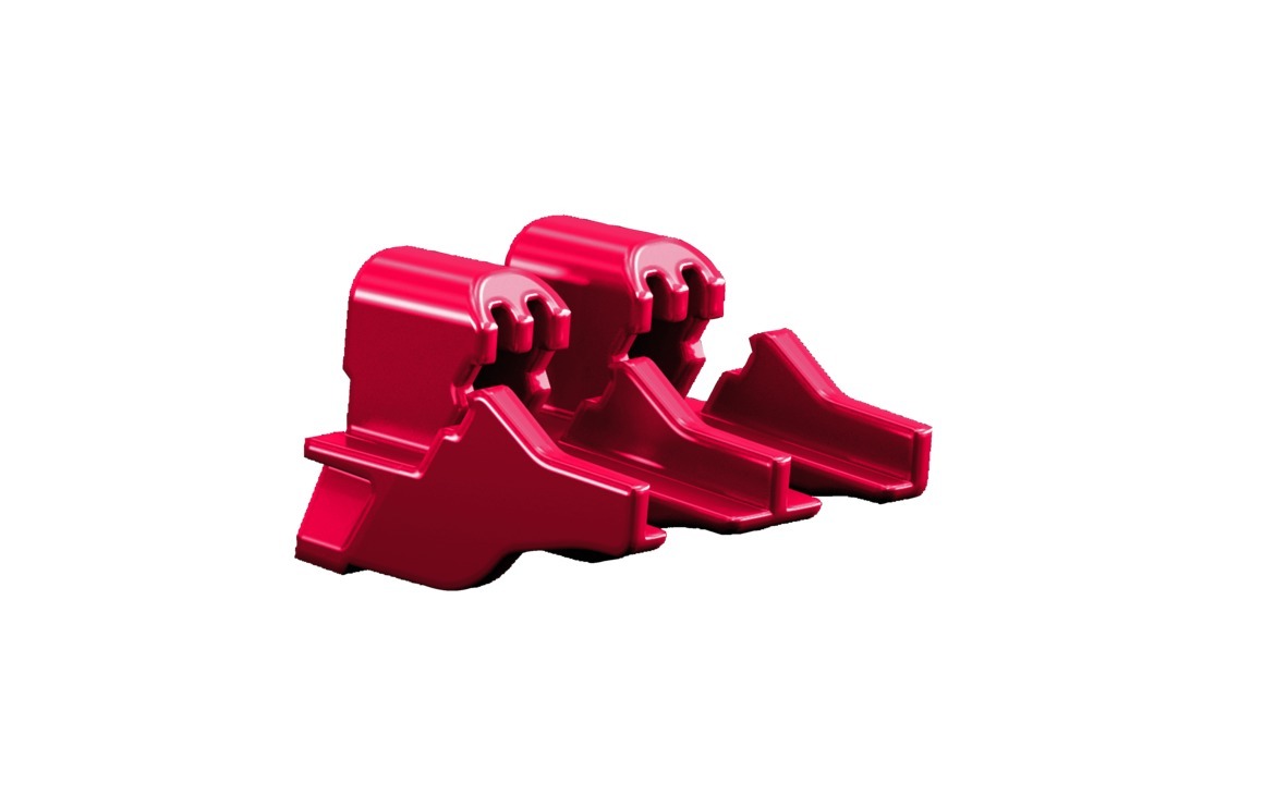 RX Fastening clip for contact hazard protection profile