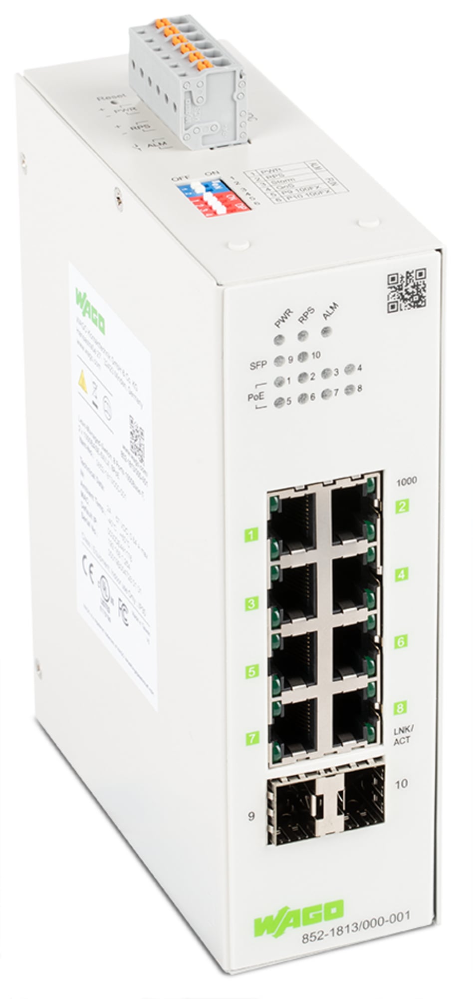 852-1813/000-001 Industrial-Switch, Multi-Mode/Single-Mode Fiber