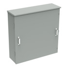 CT Cabinet National Grid Hinged Cover Type 3R, 36.00x36.00x11.00, Lt Gray, Steel