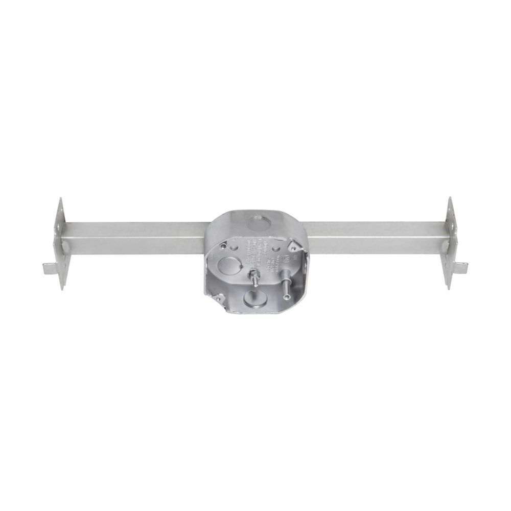 TP315 Thepitt Ceiling Box, Steel, 15.5 cu-in Capacity, 4 Knockouts, 4 in W x 1-1/2 in D x 1-1/2 in H