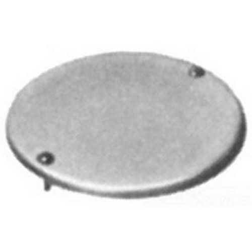 SEH Series Round Blank Conduit Cover; Cast Malleable Iron