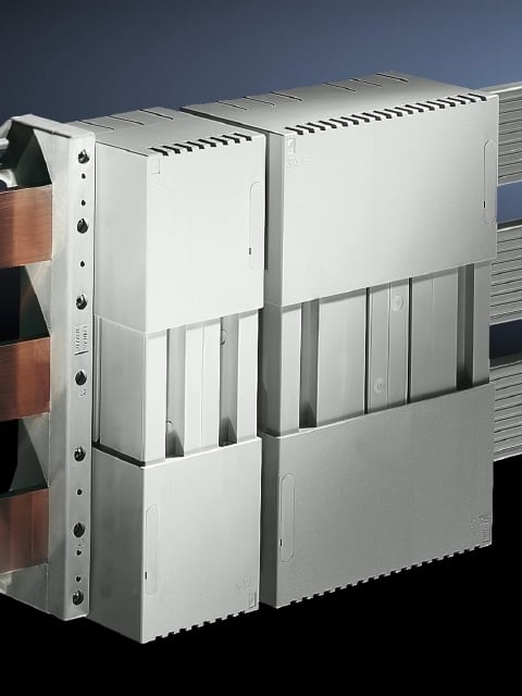 3086000 Busbar System Cover, For Use With Systems without a Base Tray, ABS, Pale Gray