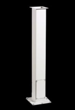 8018854 Consolet Pedestal Base and Column, 6 in W x 6 in D, For Use With CP Series Plant Floor Enclosure, Carbon Steel