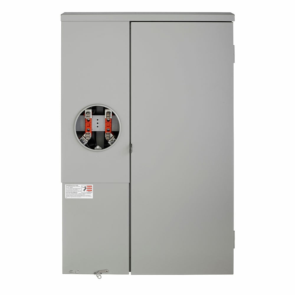 LP315-MC All-In-One Meter-Load Center Combo With Main Breaker, Enclosure and Door, 120/240 V AC, 150 A, 1 Phase, NEMA 3R Enclosure