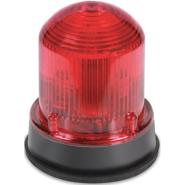 125XBRZR120AB Xtra-Brite Multi-Mode Flashing Beacon, 120 V AC, LED Lamp, 3-1/4 in Dia, Screw Mount, Red, cUL Listed