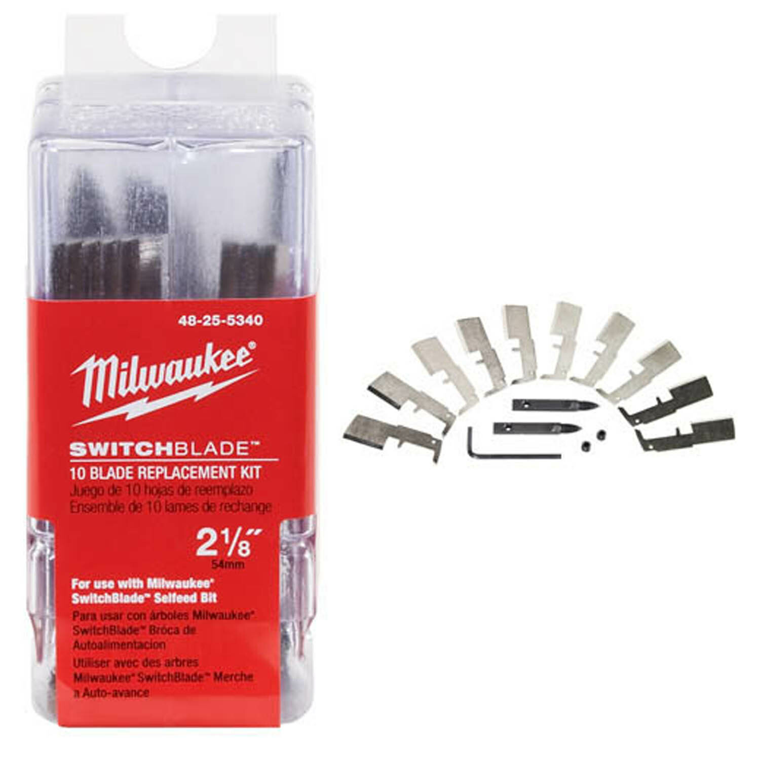 48-25-5325 Blade Replacement Kit, For Use With SwitchBlade 1-1/2 in Self-Feed Drill Bit