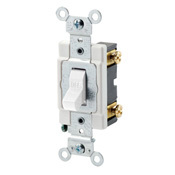 CSB1-15W Grounding Toggle Switch, 120/277 V AC, 15 A, 1/2, 2 hp Power Rating