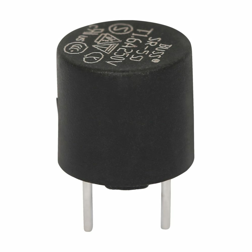 SR-5F-1.25A-BK SR-5F Fast Acting Fuse, 1.25 A, 250 V, 50 kAIC at 250 VAC Interrupt