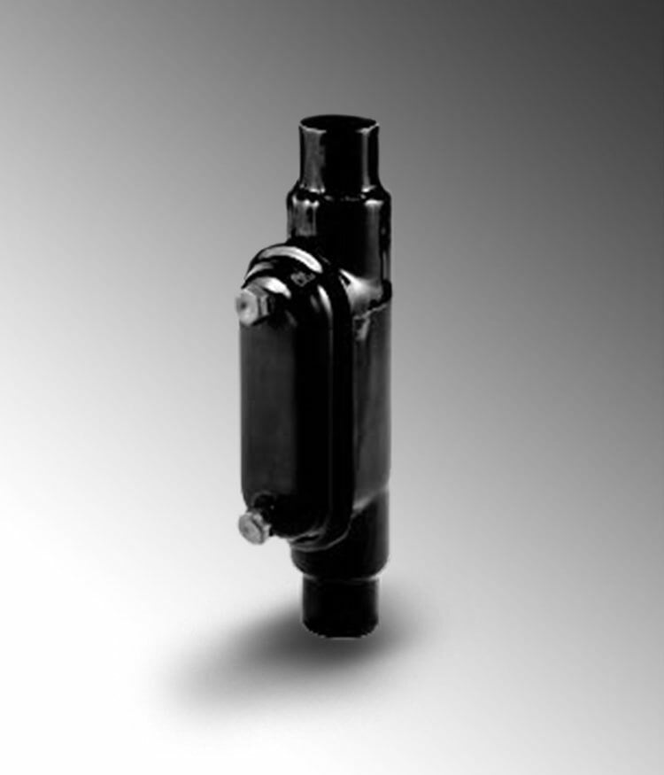 PV0500C18 Type-C Conduit Body With Cover, Screws, 1/2 in Hub, 8, Steel, Galvanized/PVC Coated