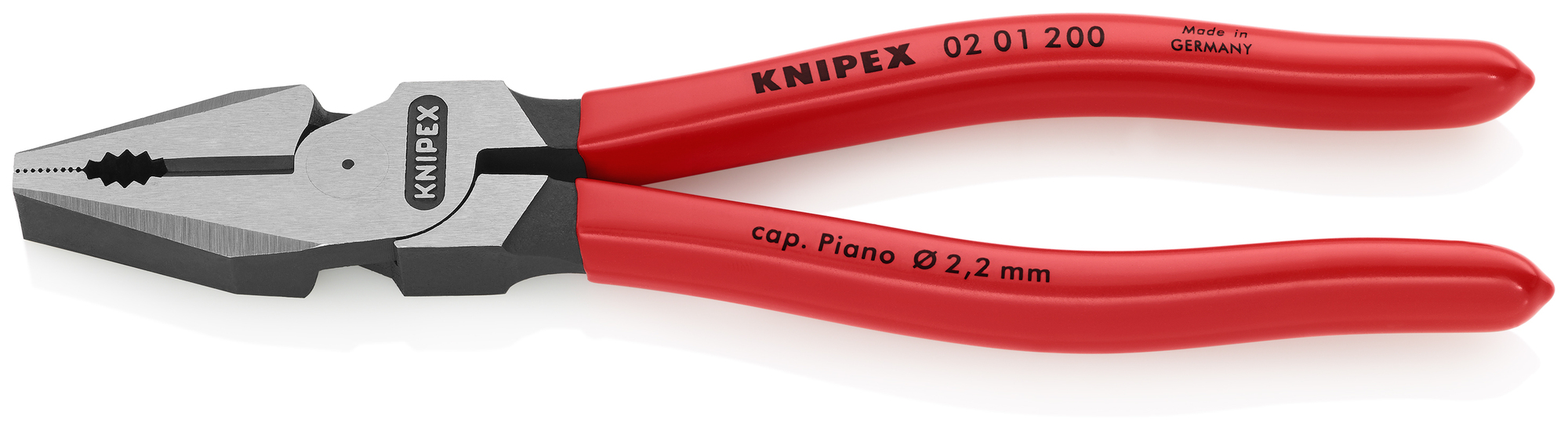 High Leverage Combination Pliers, 8 in., Plastic Coating, Bulk