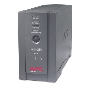 BK500BLK Standby Battery Backup, 120 V AC Input, 120 V AC Output, 500 VA Power Rating, 15 min Half Load/4 min Full Load Backup, 6 Outlets
