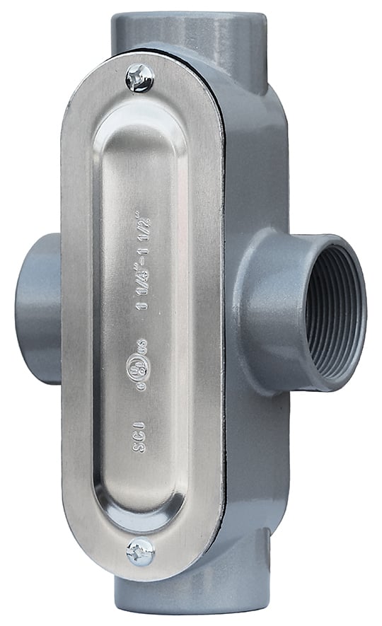 X50CG Type X Conduit Body With Cover and Neoprene Gasket, 1/2 in Hub, Die Cast Copper Free Aluminum